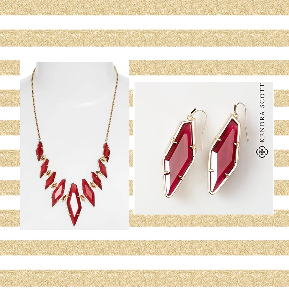 Kendra Scott Necklace Earrings Set